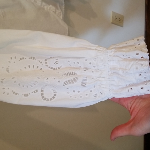 Maeve white cotton eyelet blouse - Picture 3 of 4
